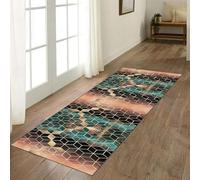 Tapis de couloir antidérapant et lavable - 120 x 500 cm de long - Pour couloir, salle à manger, buanderie et salle de bain - Durable