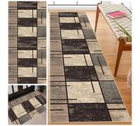 Tapis de couloir antidérapant et lavable - 70 x 280 cm - Moderne - Pour salon, chambre à coucher, bureau et entrée - Tappeto Passatoia Antiscivolo
