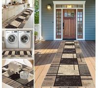 Tapis de couloir antidérapant lavable en machine - Idéal pour couloir, cuisine, chambre à coucher, salon - 40 x 60 cm