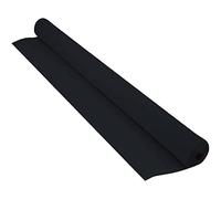 Tapis de couloir antidérapant pour mariage, église, bal de fin d'année, mariage - 2 mm d'épaisseur - Noir - 1 x 10 m