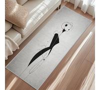 Tapis de Couloir Art Abstrait Tapis de Passage Motif Géométrique 50 x 100 cm Antidérapant et Lavable Interieur Rug pour Entree Couloir Salon Chambre à Coucher Cuisine