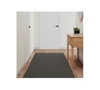 vidaXL Tapis de couloir aspect sisal anthracite 80x400 cm 355783 Multicolore