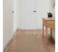 Vidaxl Tapis De Couloir Aspect Sisal Sable 80x300 Cm