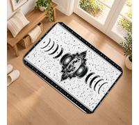 Tapis de couloir bohème phases de lune et constellations célestes 2 x 3 | Constellations d'étoiles célestes - Tapis de chevet - Art cosmique mystique - Décoration d'intérieur bohème - Illustration de