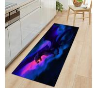 Tapis de Couloir Doux 40 x 120 cm, Tapis de Passage Poil Ras Art Fantastique - Antidérapant Coureur Entree Interieur Long Decoratif Nuages Sombres Animal Dragon pour Entrée Cuisine et Chambre