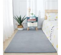 Tapis de couloir doux, en fausse fourrure moelleuse avec dessous à pois antidérapants qui ne perdent pas leurs poils pour chambre d'enfant et chambre d'enfant, idéal pour le salon et la chambre à
