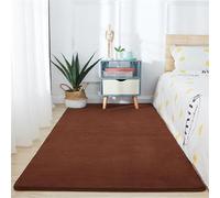 Tapis de couloir doux, en fausse fourrure moelleuse avec dessous à pois antidérapants qui ne perdent pas leurs poils pour chambre d'enfant et chambre d'enfant, idéal pour le salon et la chambre à
