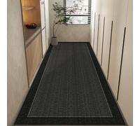 Tapis de couloir en mousse à mémoire de forme qui ne perd pas ses poils pour chambre à coucher et couloir, tapis géométrique marocain lavable, 78,7 x 1,8 m, idéal pour dortoir et salon