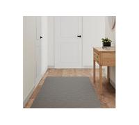 vidaXL Tapis de couloir 80x180 cm Gris – Lavable, Tapis d'entrée