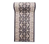 Tapis de Couloir Gris Beige Oriental - Au Mètre - Décoration Parfaite pour: Entrée Salle de Séjour Cuisine ou Couloir - Collection AYLA de Carpeto - S L XL XXL - 80 x 1000 cm