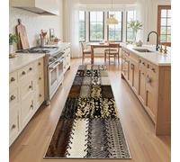 Tapis de Couloir Long 80x300 Motif Peau de Serpent, Antidérapant et Lavable, Animaux Sauvages Occidental Vintage Tapis Cuisine pour Evier Salon Passage, Paillasson Interieur Entree, Moquette Chambre