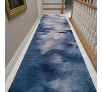 Tapis de couloir long et étroit, tapis de sol doux et lavable à poils courts pour escaliers, passage d'hôtel, tapis d'entrée robuste avec envers antidérapant, largeur 60 cm, 70 cm, 80 cm ( Size : 60×3