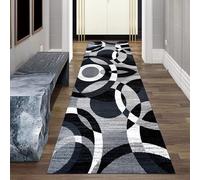 Tapis de couloir long pour couloir, 1,5 m, 2 m, 2,5 m, 3 m, 3,5 m, 4 m, 4,5 m, 5 m, 6 m, tapis géométrique étroit pour escaliers, entrée, hôtel, avec envers en caoutchouc antidérapant ( Size : 120×200