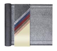 Tapis de Couloir MALAGA - Gris, 0,66m x 4,00m, Tapis de Passage | Tapis Au Mètre pour Cuisine, Couloir, Passage, Chambre | Tapis de Couloir Passage Robuste
