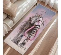 Tapis De Couloir Mammouth, Tapis De Passage Animaux Fantastique Steampunk, Carpet 60x120cm Lavable Et Antidérapant Poils Ras pour Aux Buanderies Et Aux Chambre Rugs