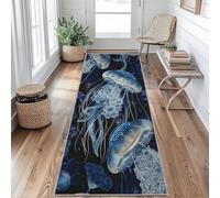 Tapis de Couloir Méduse Tapis de Passage Animaux Marins 40 x 60 cm Antidérapant et Lavable Interieur Rug pour Entree Couloir Salon Chambre à Coucher Cuisine Vu&z166