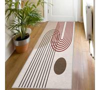 Tapis de Couloir Milieu du Siècle, 80x300 Tapis de Passage Moderne Abstrait Extra Long Antidérapant Lavable, Carpet Interieur pour Cuisine Salon à Coucher Descente de lit Poil Ras Rug, pA171