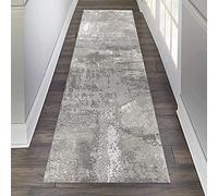 Tapis de couloir moderne abstrait 120 x 500 cm antidérapant lavable pour cuisine, salon, chambre à coucher et tapis d'entrée d'escalier