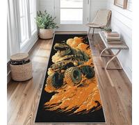 Tapis de Couloir Monster Truck Tapis de Passage Dinosaure 40 x 60 cm Antidérapant et Lavable Interieur Rug pour Entree Couloir Salon Chambre à Coucher Cuisine Vu&z48