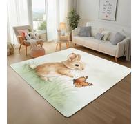 Tapis de couloir motif animaux de la jungle, antidérapant, lavable, rectangulaire, pour salon, entrée, chambre à coucher, cuisine, 120 x 170 cm