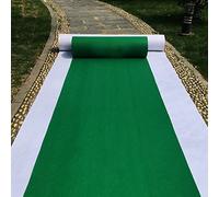 Tapis de couloir pour allée et répétition, fêtes de cérémonie, événements, décoration intérieure ou extérieure, 61 cm de large x 4,6 m de long, vert gazon