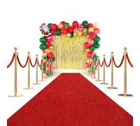 Tapis de couloir rouge pour fête et événement, tapis de piste antidérapant en caoutchouc TPR pour escalier, demande en mariage, Noël, Thanksgiving, bal de fin d'année, 450 g/m²