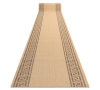 TAPIS DE COULOIR SIZAL FLOORLUX modèle 20014 mais / café 70 cm 70x940 cm
