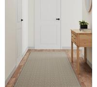 Vidaxl Tapis De Couloir Aspect Sisal Argenté 80x150 Cm