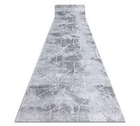 Tapis de couloir Structural MEFE 2783 Marbre deux niveaux de molleton gris 120 cm 120x900 cm