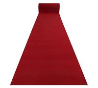 Tapis de Couloir, Tapis Moderne Rumba antidérapant, pour Le Hall, Le Couloir, Le Salon, pour Le Mariage, Bordeaux, Rouge, 80x260 cm