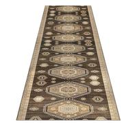 Tapis de couloir vintage lavable, effet antique, disponible en longueurs de 1 m6 m, parfait pour entrée, couloir, cuisine, taille 100 × 100 cm, design élégant et durable