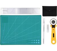 Tapis de coupe auto-cicatrisant pour la couture, Rotary Cutter Kit Handmade Crafting Tool Kit, Set pour artistes Crafters Hobbyists