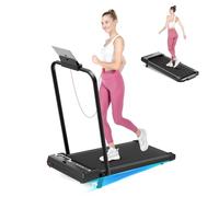Tapis de Course 4 en 1 Pliable avec Pente 7% - Walking Pad Électrique 8 km/h, Moteur 2.5 HP, Surface Large 40 cm, Télécommande, Écran LED, Cadre Renforcé, 130 kg Max - pour Maison & Bureau