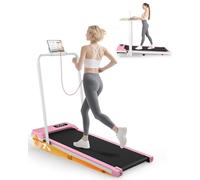 Tapis de Course 4 en 1 Pliable avec Pente 7% - Walking Pad Électrique 8 km/h, Moteur 2.5 HP, Surface Large 40 cm, Télécommande, Écran LED, Cadre Renforcé, 130 kg Max - pour Maison & Bureau