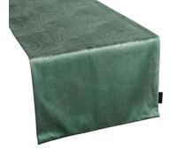 Tapis de course 40x140 Goja vert foncé feuille de ginkgo Tapis de course Pierre Cardin velours imprimé brillant Eurofirany