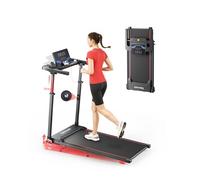 Tapis de Course 6 en 1,Inclinable 10%,Vitesse 12KM/H,Colonne Montante télescopique,2.5HP,Télécommande Mute,Walking Pad,Tapis de Marche,Tapis Roulant,Compact et Portable,Adapté aux familles