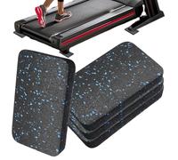 Tapis De Course Absorbant Les Chocs, 4 Équipement d'exercice Tapis De Protection Robuste, D'isolation Acoustique Anti-vibrasion pour Dessous De Vélo D'appartement, Vélo De Rotation, 8x12x1,5 Cm