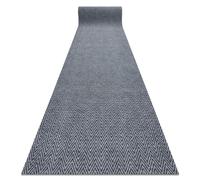 Tapis de course avec support antidérapant gris 100 cm MAGNUS 2954 motif zigzag, extérieur - intérieur gris 100x180 cm