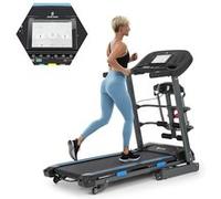 KLAR FIT Tapis de course Highflyer 2.0 – Pliable, 42x120 cm, 12 km/h, Moteur 2,0 CV – Noir