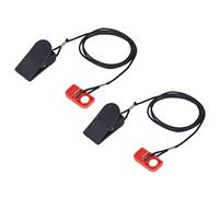 Tapis de Course Commutateur de Sécurité Arrêt d'urgence Aimant Clip Sécurité Serrure Clé Premium Abs et Aimant Construction pour Tapis Roulant Électrique Protection de Sécurité 2 Pièces Rouge