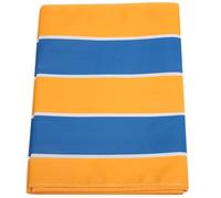 Tapis de course d’équipe en tissu Oxford, tapis de jeu d’activité de groupe amusant pour enfants et adultes, tapis d’obstacles imperméable à rouler avec un design coloré pour le (Bleu jaune 6m)