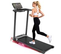 Tapis de course électrique à moteur silencieux 0.75HP, vitesse 1-14km/h, charge 150kg, inclinaison 0-11%, écran LED M8