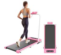 Tapis De Course Électrique Pliable Sous Le Lit Avec Télécommande 1¿12 Km/H Jusqu¿À 120 Kg Rose 1200×500×980 Mm Bande 980×385 Mm Multicolore