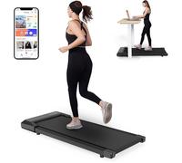 Tapis de Course et Marche - SupeRun - 1-8 km/h - Moteur 2.4 HP - Connectivité APP - Ecran LED - Surface course 39x100cm - Noir