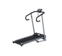 Tapis de course Fitness électrique pliable - 1 à 10 Km/h - écran LCD multifonctions - puissance 500 W - gris foncé noir