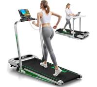 Tapis de Course, FOUSAE Walking Pad Électrique Pliable avec Pente 9%, 12 km/h, Moteur 2.75 HP, Surface Large 40 cm, Télécommande, Écran LED, Cadre Renforcé, 158kg Max, pour Maison, Bureau
