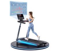 Tapis de Course inclinable pour Usage Domestique,Inclinaison réglable jusqu'à 10%,Moteur sans balais Bosch de 5,0 ch,Vitesse de 0 à 16,6 km/h,Surface de Course de 50×135 cm,écran LED de 26.2 Pouces