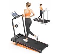Tapis de Course, Inclinaison de 9%,déambulateur électrique Pliable 4en1,Compact et Portable,2.5 HP, Peut être placé sous Le canapé, 12km/h, télécommande, Double écran LED, adapté au Bureau à Domicile