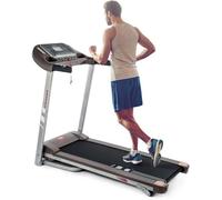 ISE Tapis de course SY-T2708 pliable 14km/h avec Inclinaison manuelle 3-5°, MP3 ,USB, écran LCD et Roues de Transport argent