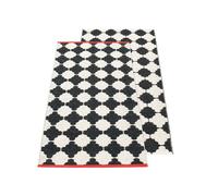 Pappelina - Tapis réversible marre, 70 x 150 cm, noir / vanille